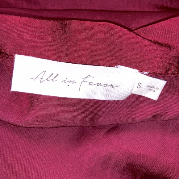 ALL IN FAVOR MAROON BUTTON DOWN - Picture 7 of 7